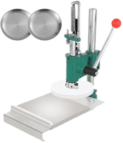 16cm Manual Dough Press Machine, Household Cake Pizza Tortilla Presser Dough Food Press Maker with Spring Design, Save Time and Labor, Height-Adjustable Design, For Kitc