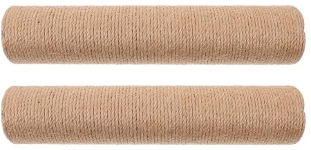 Katzenkratzpfosten Ersatzteile für Kratzbäume, 2 Stück Sisal ABS Coffee | Cat Tree, Selbstgemacht Ersatzstangen für Innen, Robuste Lösung zum Schnellen Austauschen, Platzsparend