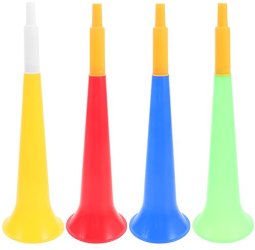 Milisten Football Horn Toy 4 Pack Party Noise Makers for Kids Soccer Game Cheering Trumpet Toys Portable Stadium Horns for Sports Events