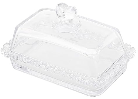 Zerodeko Vassoio con Coperchio per Torta in Vetro Trasparente Porta Dessert con Coperchio Cupola Contenitore per Dessert Facile da Aprire e Chiudere