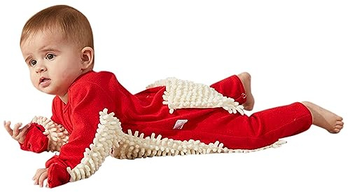 Tuta da Neonato Pagliaccetto da Bambina Salopette da Tuta 1 Pezzo Capispalla per Neonato Crawling Infant Baby Solid Mop