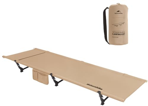 Naturehike Fältsäng, hopfällbar, Bärbar hopfällbar säng Ultralätt campingsäng Vikbar campingsäng Belastningskapacitet upp till 150 kg för tält, vandring, hemma, ryggsäcksresor, kontor