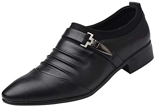 Skor herr läder eleganta, arbetsskor män lätta sommarläderskor mode kostymskor spets bröllopsskor mjuk sula slip-skor bekväma fritidsskor halkfria affärsskor