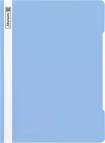 Baier & Schneider Brunnen 102010932, Schnellhefter Polypropylen, für A4, Kunststoff, 25 Stück hellblau