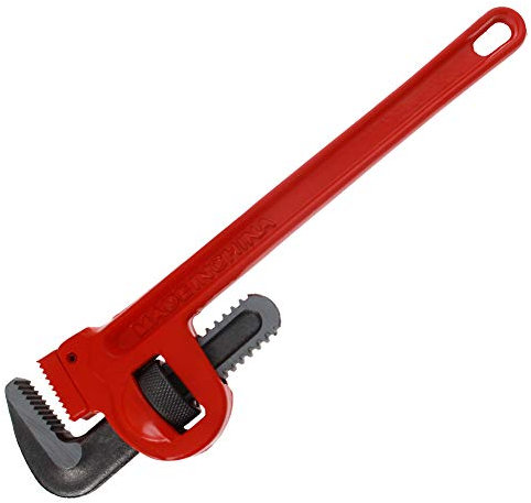 Utoolmart Lot de 2 clés à pipe droites avec mâchoire réglable 350 #