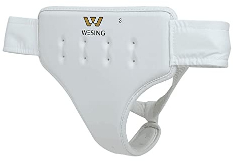 Wesing Women Karate Groin Guard Groin Protector Karate Groin Support MMA Karate Jockstrap Karate Gear Karate Taekwondo Sparring Groin Protector (S)