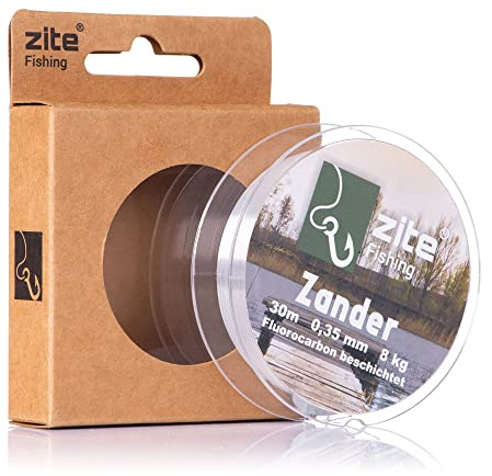Zite Fishing Fluorocarbon Vorfach-Schnur Angeln - Monofile Angelschnur | Beschichtet für Vorfächer - 30m Angelschnur zum Spinnfischen