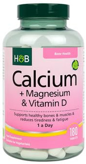 Holland & Barrett Calcium + Magnesium & Vitamin D 180 Tablets