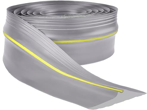 Garage Door Seal, 3m Universal Garage Door Threshold Seal Garage Draught excluder Rubber Threshold Strip Perfect for Keeping Garages Clean & Dry(Grey)