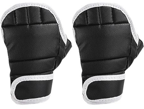 Taekwondo Halbfinger-Handschuhe, Kampfsport-Handschuhe, Halbfinger-Boxhandschuhe, Kampfhandschuhe, 2 Stück, Kickboxhandschuhe, Halbfinger-Design, multifunktionale MMA-Handschuhe für Training, leichtes