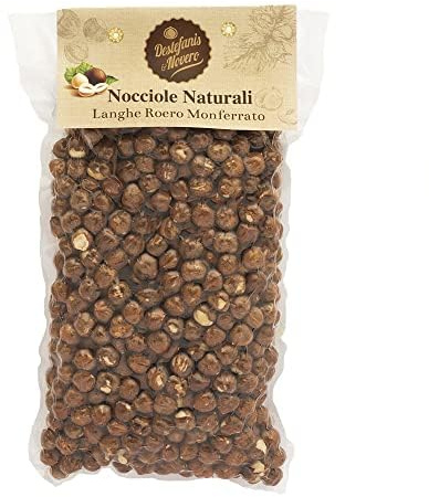 Destefanis & Novero Nocciole al Naturale, Sgusciate e Non Tostate, Frutta Secca Salutare, Fonte di Vitamine e Fibre, Perfette per Colazione e Aperitivo | 1 kg