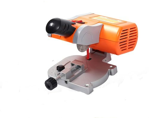 Mini sega troncatrice da banco da 90 W, per legno e metallo, con sega circolare da 0 a 45°, sega da tavolo regolabile, utensili elettrici a 7800 giri/min