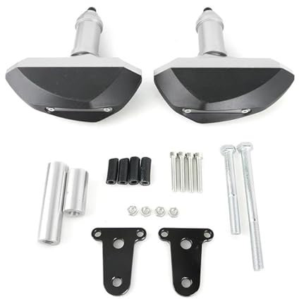 Motorrad Sturzpads Für Z400 Und Für Ninja 400 Motorrad Schutzhaube Motorschutzabdeckung Zubehör(Silber)