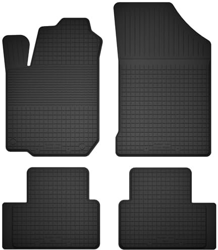 Wielganizator Gummimatten passend für Dacia Sandero III (2021-) Schrägheck | 4-teiliges Set | bessere Passform als universelle Matten | Schwarz