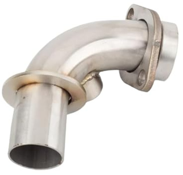 HETEVSCCK Auspuffschalldämpfer Motorrad-Motocross-Auspuff-Mittelrohr Für Vespa GTS 125 250 300 2007-2017 2018 2019 2020 (Type A)