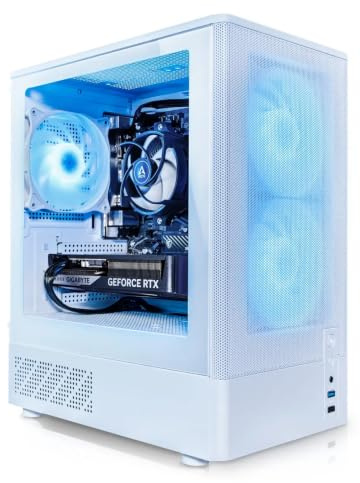 ADMI Aether Gaming PC, Ryzen 7 5700X, RTX 5060 Ti 8GB, 32GB DDR4, 1TB NVMe, WiFi, F3 RGB Case (White), Windows 11