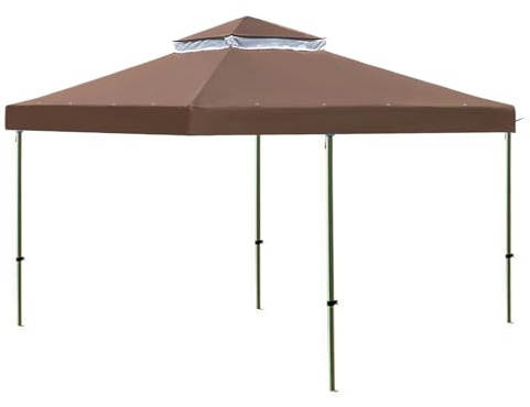 Ersatzdach für Pavillon, Ersatzdach für Pavillon, 3,5 x 3,5 m Harddach, Schattierung für Grill, Terrasse, Grill, Outdoor im Hinterhof