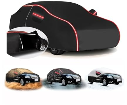 Car Cover for Jeep Wrangler TJ 1997-2006 (413 x 168 x 178cm),Waterproof+Dustproof+UV Protection,Snow & Scratch Resistant with Breathable Oxford Fabric,Reflective Strips