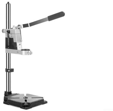 Support réglable en fonte pour perceuse électrique de 38 à 42 mm, perçage de précision pour bois et métal avec fentes d'étau (trou unique)