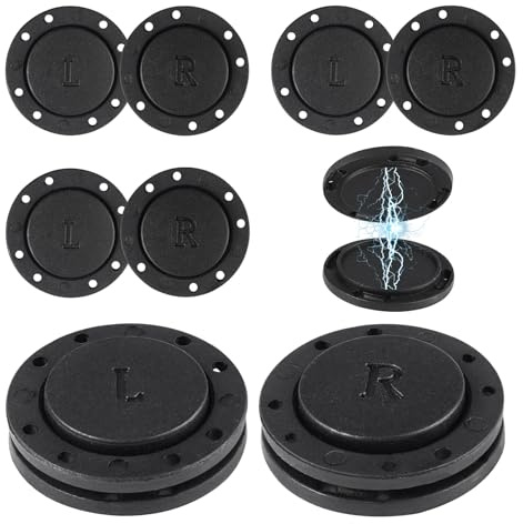 6 Pares de Botones de Presión para Coser, Botones Magnéticos, Broches Ropa de Iman, Imanes Cierres para Bolsos, Botón de Presión Magnético Costura DIY para Coser Bolsos, Carteras, Chaquetas