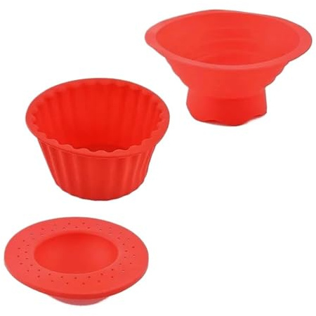3Pcs Silicone Giant Cupcake Mold, Heat Resistant Big Top Cupcake Bakeware