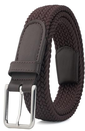 FENIX MIAMI Elastischer Gürtel Herren Herrengürtel Mehrfarbige Optionen Flechtgürtel Stretchgürtel Geflochtenes Design mit Schnalle Verstellbar für Jeans & Freizeit