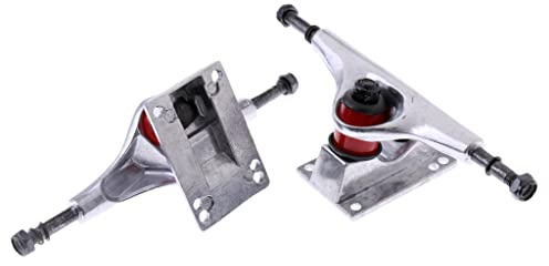 MERIGLARE 2 Piezas Reemplazo para Camiones de Skateboard Camiones de Longboard Camiones de Aluminio Camiones Pulidos Diseño Robusto con Eje de Acero Y Bushing P