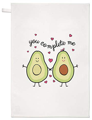 Gift Base Avocado You Complete Me Geschirrtuch Spüllappen