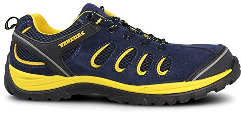 Zapato seguridad PAREDES, Radio serraje azul, S1P SRC