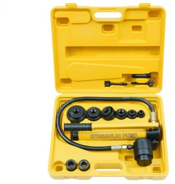 HYDRAFORE Blechlocher, Metalllocher, 10 Löcher, 22 mm, Edelstahl, Gelb