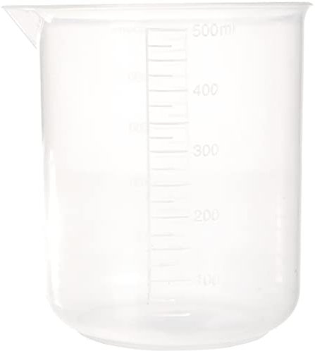 Rayher 34458000 Taza medidora de 500 ml, 90 mm ø, Vaso medidor resistente y preciso