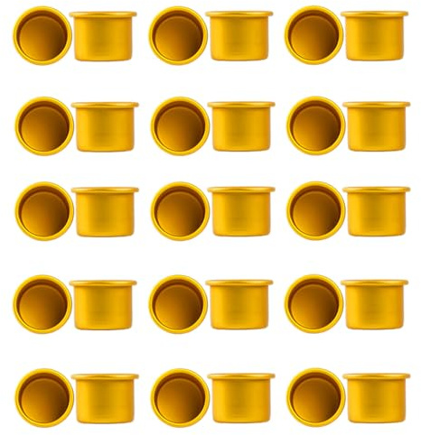 30 Kerzenhalter für Stabkerzen und Baumkerzen, schwarz, gold, Metall, klein, Kerzenhalter für Geburtstag