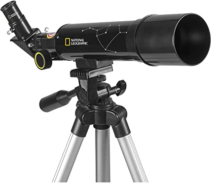 National Geographic Refraktor-Teleskop für Anfänger und Kinder, 50 mm, mit Okular-Montagestativ