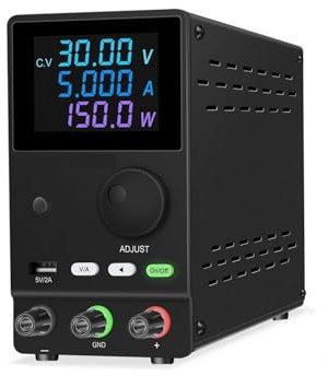 Regulador lineal Fuente de alimentación CC de laboratorio, unidad ajustable, 30V, 10A, 5A, 60V, 3A, regulador estabilizador de voltaje, fuente de alimentación conmutada USB ( Color : SPPS-A305-Black ,