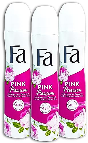 3 er Pack Fa Pink Passion Deodorant Deo Deospray 3 x 250 ml