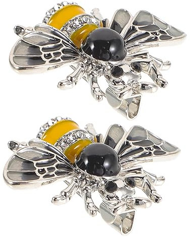Beaupretty 2 Stück-pack Bienenbrosche Vintage Metall Anstecknadel Damen Kleidungsbrosche Retro Schmuck für Pullover und Tasche