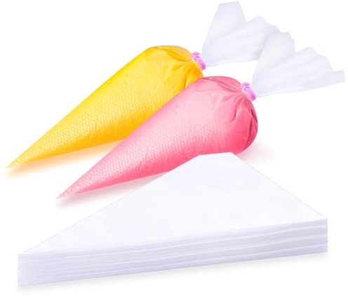 HOTUT sac à Poche, 180 Pezzi sac a Poche USA e Getta, sac a Poche Professionali, Sacchetti per Decorare Torte Pasticceria Accessori, Sacchetti di Monouso per Forniture per Decorare Torte di Biscotti