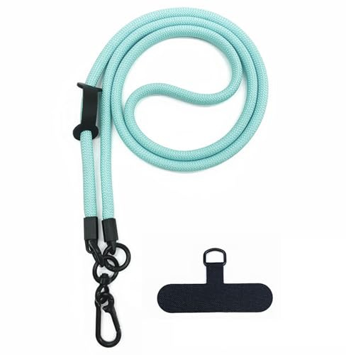 Cellphone Phone Lanyard Strap Wrist Lanyard Universal Adjustable Detachable Nylon Crossbody Cell Phone Lanyard Neck Strap with Hook Wrist Strap with Phone Patch for Most Smartphones