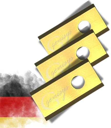 Genisys 30x di Titanio Lame di Ricambio Compatibile per Parkside falciatrice PMRA PMRDA - 1 Foro Break-Resistente - Senza Viti