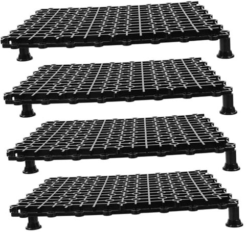 Milisten 4pcs Reusable Fish Tank Bottom Filter Plate Pp Material Aquarium Divider Bottom Grid Easy Install Great for Large Fish Marine Tanks