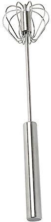 PAMINGONO Handheld Mini Retractable Egg Whisk Stainless Steel Whisk Kitchen Gadget for Home Baking and Cooking