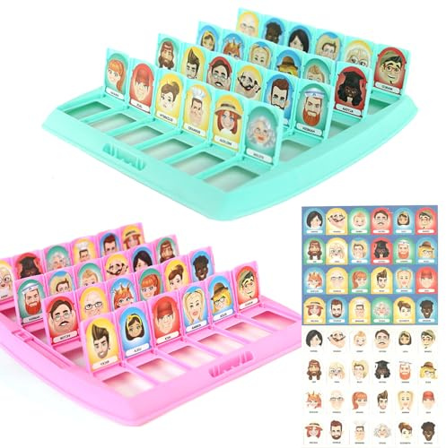 Indovina Chi Gioco per Bambini, Classic Gioco da Tavolo, Indovina Chi, Gioco di Pensiero Logico Intellettuale, Famiglia Divertente Genitori Giochi per Bambini Regalo (Versione Inglese)