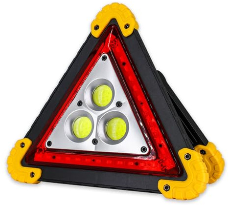 Luces Triangulares LED - Señal De Seguridad Recargable USB, Advertencia De Alta Visibilidad | Triángulo De Carretera Ecológico, Funcionalidad De Carga Rápida, Construcción Portátil Portátil Ideal Para