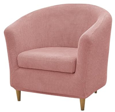 Meigeh Sesselbezug für Tullsta Sesselschoner Sesselhusse Stretch Sesselüberwurf Modern Bezug für Clubsessel Rosa
