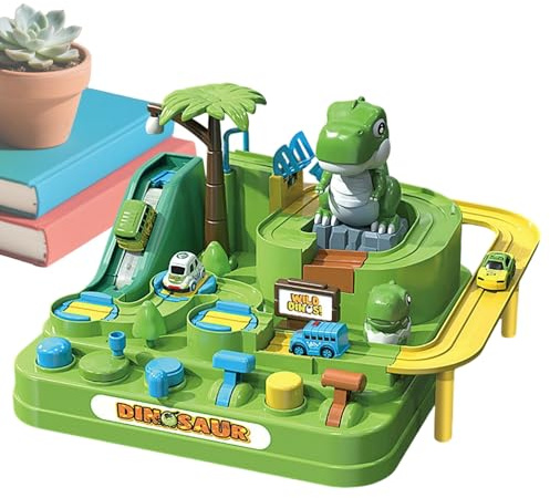 Juguete De Pista De Carreras - Pista De Carreras 9.2x9.2x5.7 Pulgadas, Juguete De Pista De Coche Deslizante | Niños Niñas Cumpleaños Casa Escuela Preescolar Piso Selva Dinosaurio Juego De ave