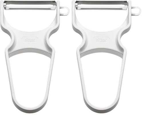 ritter Sparschäler für Linkshänder & Rechtshänder, Kartoffelschälmesser, Made in Germany (Packung mit 2)