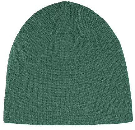 adidas Cuffless Winter Knit Beanie Hat (Dk Grn)