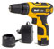 Cordless Drill Driver 12V Electric Screwdriver Wolf 17+1 Torque LED Work Light 1.5Ah Li-Ion Battery & Charger Included - 2 Years Warranty