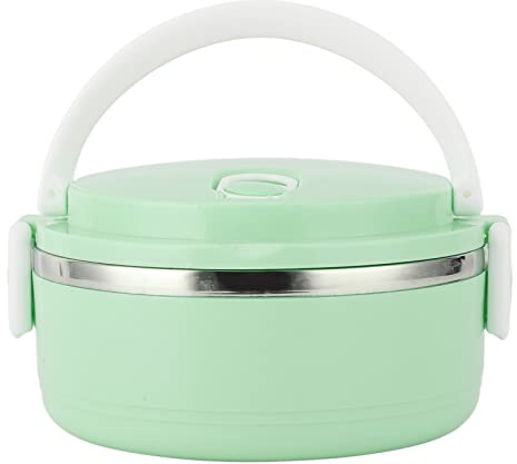 Boîte à Lunch Isotherme en Acier Inoxydable 304, Contenants Alimentaires Empilables avec Fermeture Hermétique, pour Repas Chaud Bureau École Pique-Nique Transport Quotidien