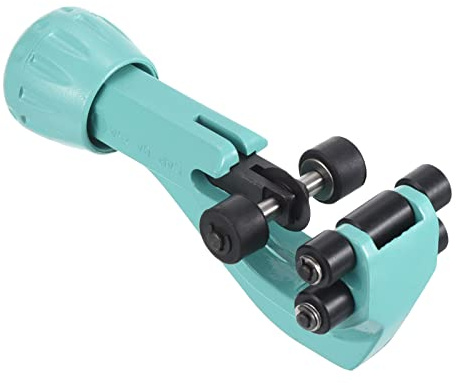 PATIKIL 5/32 a 1-17/64 Acciaio Inox Tubi utensile Tagliatubi con Lame di ricambio, per Corrugato Acciaio Inox Tubi Rame Tubo, Nero Blu
